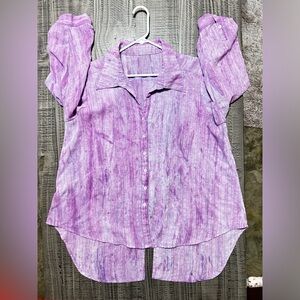 Lavender Button Down Women's Shirt